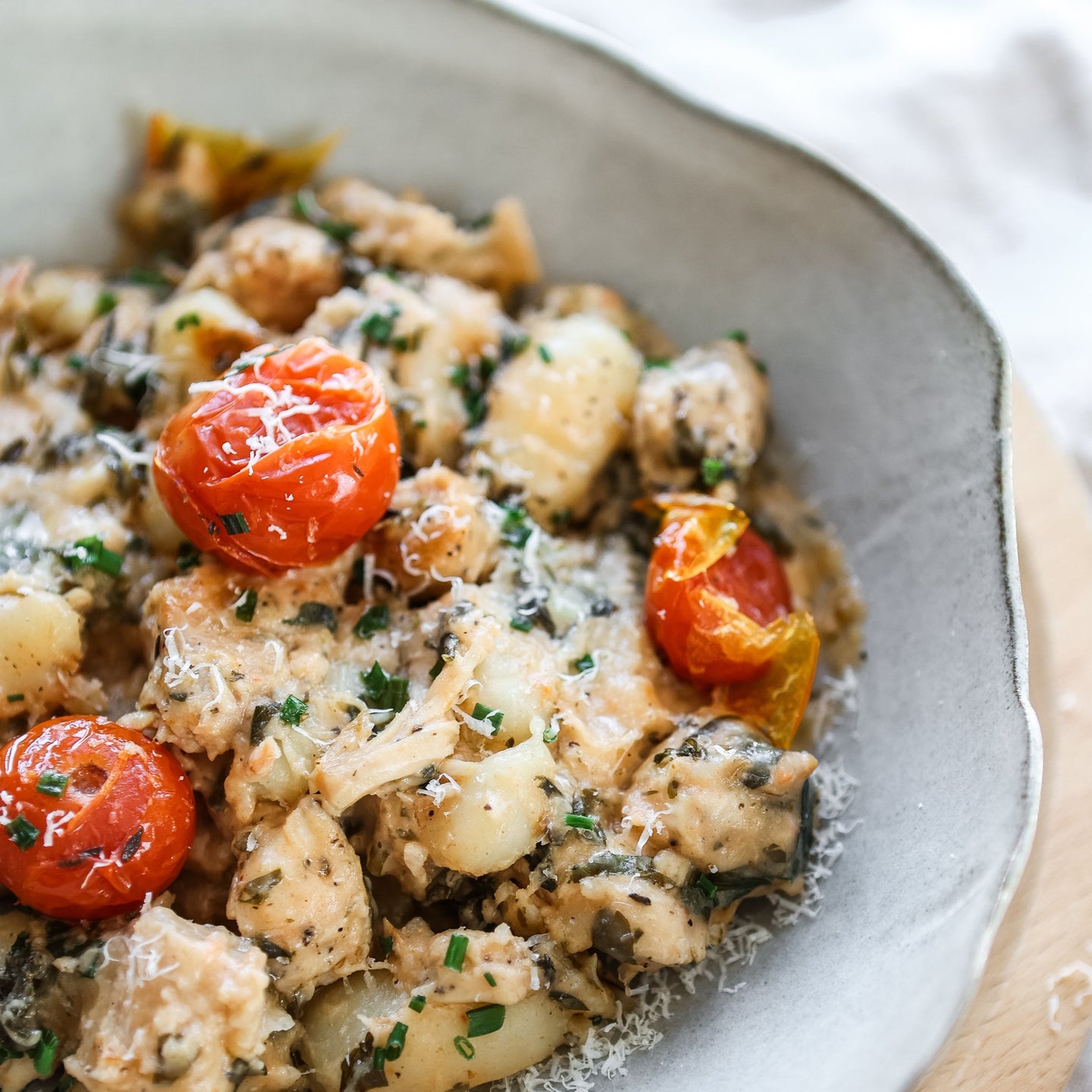 Chicken & Gnocchi in a Truffle Mushroom Sauce
