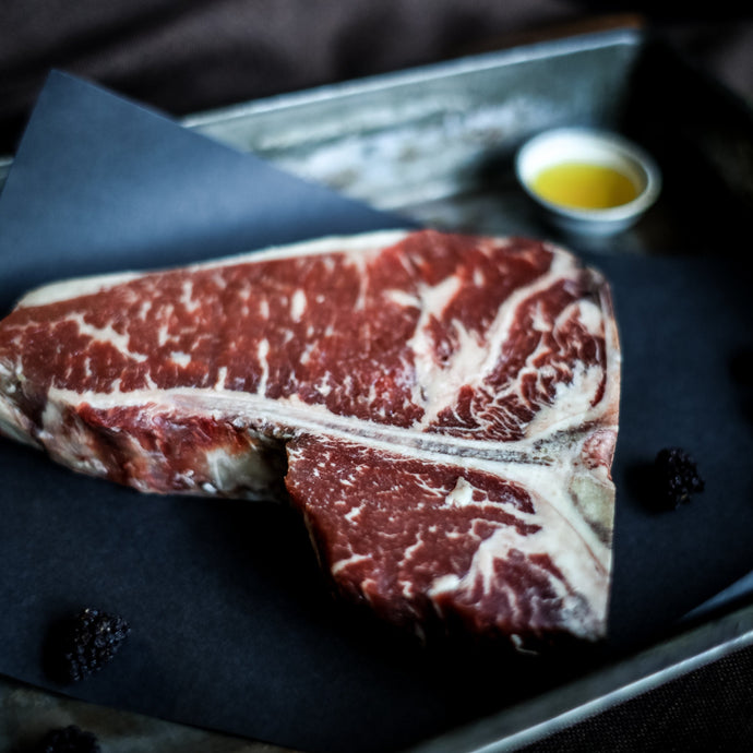 dry-aged t-bone steak