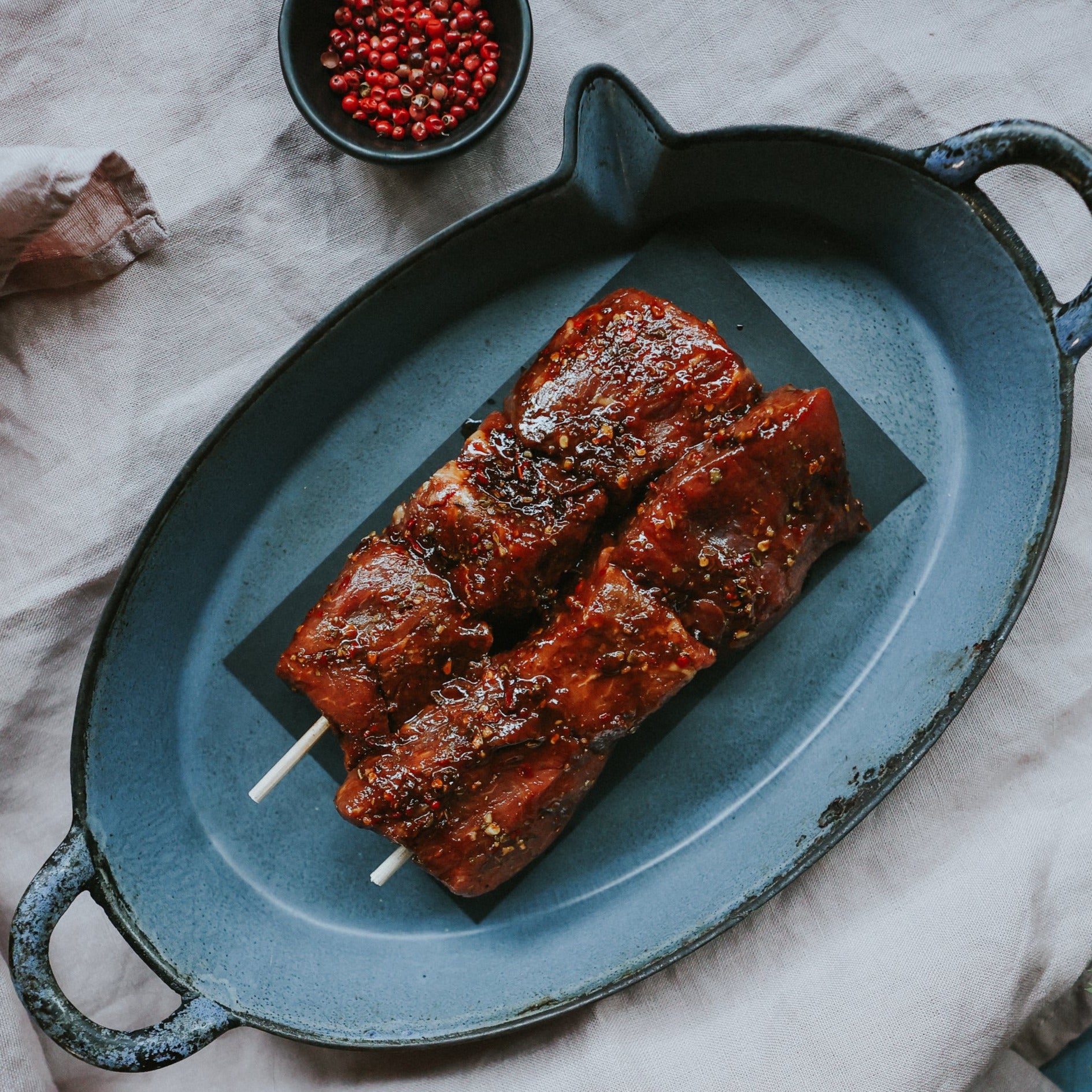 Steak Chipotle skewers