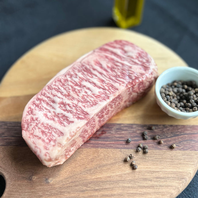 wagyu beef striploin steak