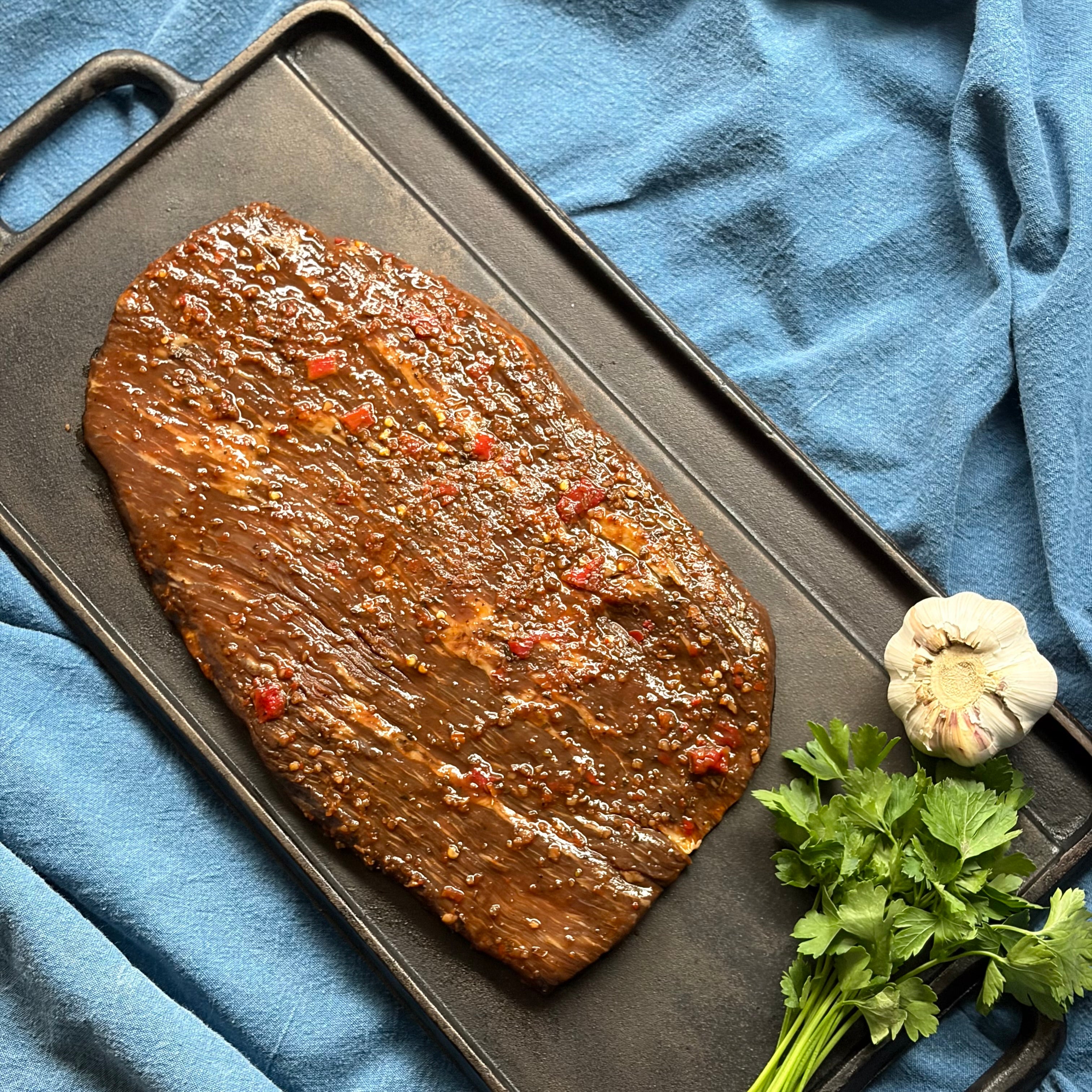 Marinated Flank Steaks