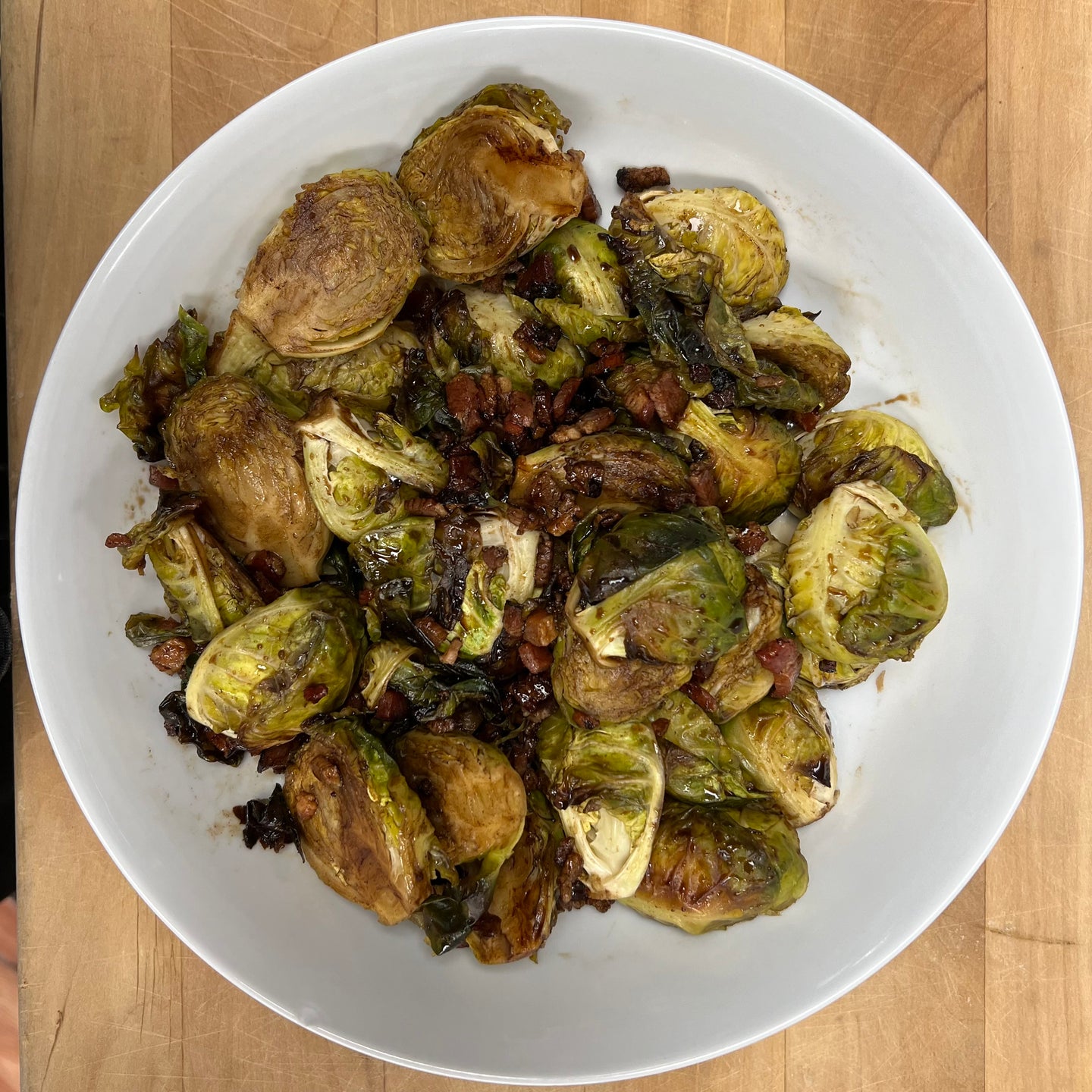 roasted brussel sprouts with bacon