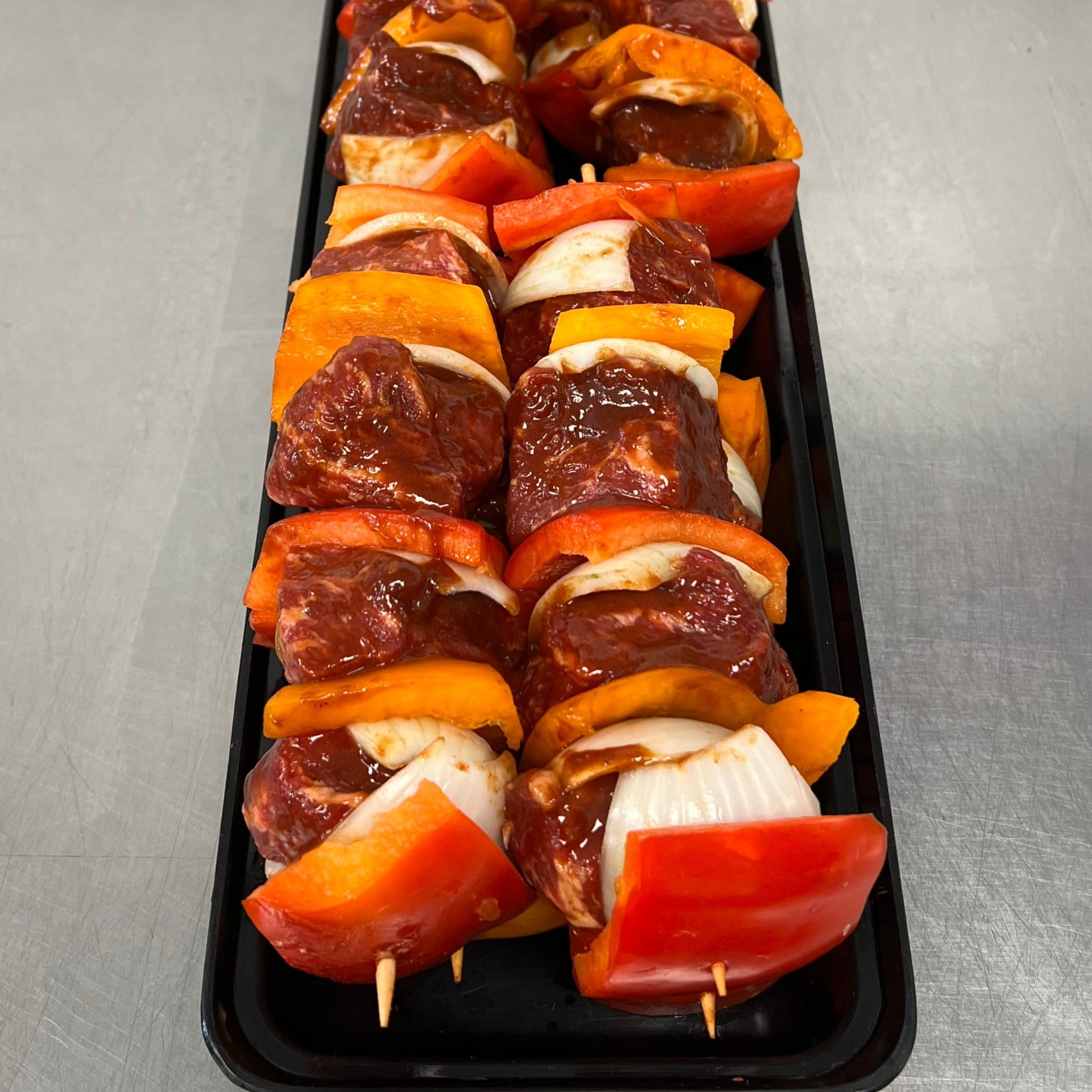 steak kabobs Texas BBQ