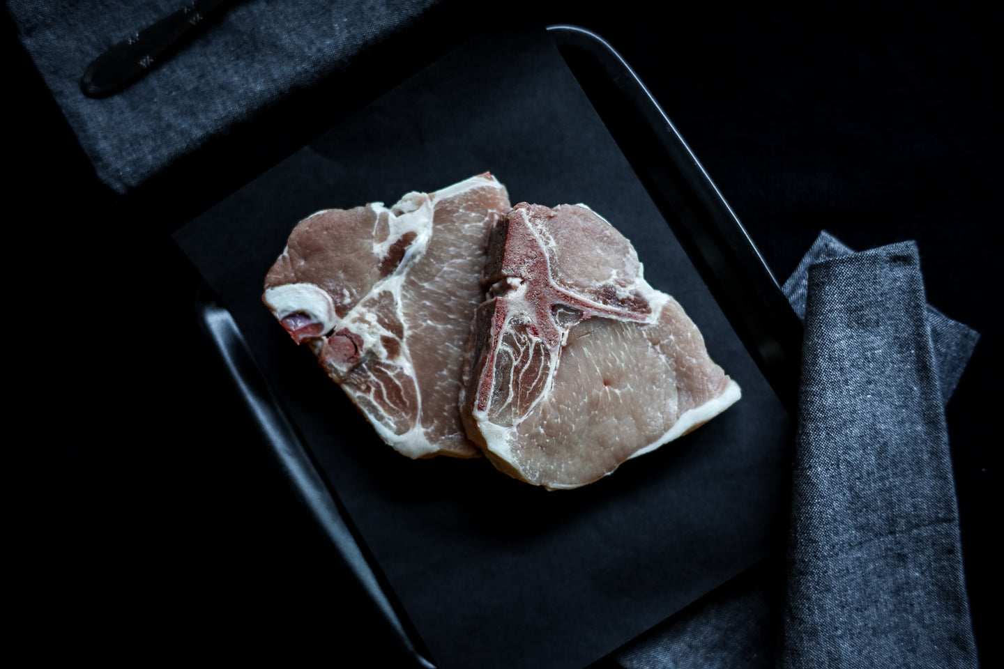 Centre cut bone-in pork chops