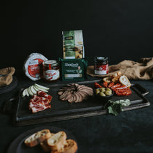 Load image into Gallery viewer, charcuterie tray with assorted deli meats and cheeses

